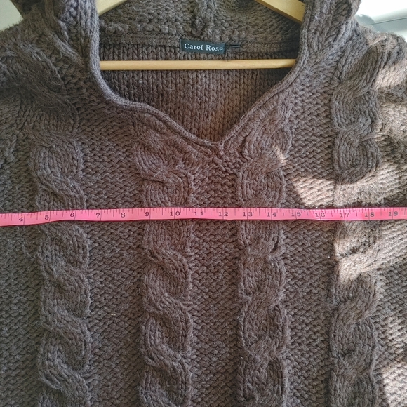 Carol Rose Brown Knit Sweater ~ Size L - Picture 8 of 13